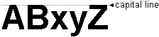 Capline Typography